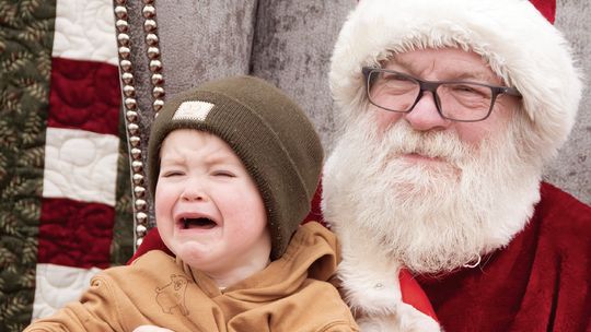 Smiles (& some tears) with Santa