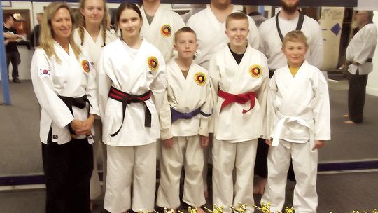Tae Kwon Do students compete