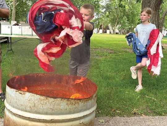 A patriotic burn