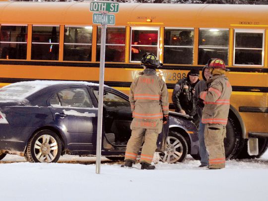 Bus involved in crash