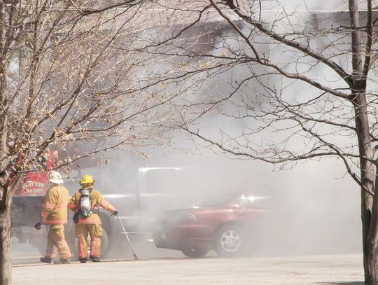Fire at Harold’s Service in Slayton