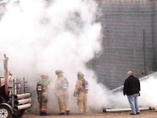 Grain bin dryer fire