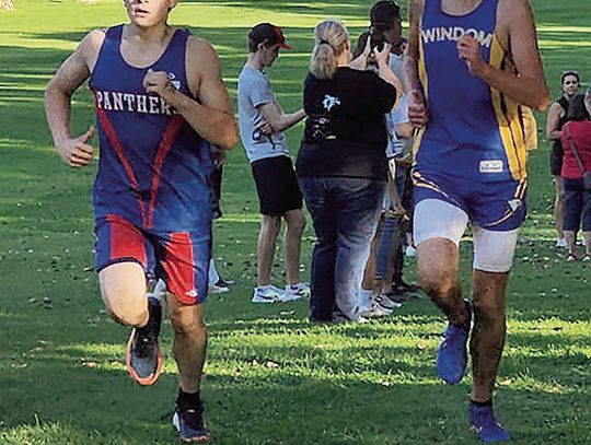 Panther cross country team run in Windom