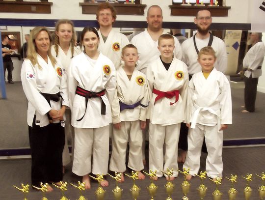 Tae Kwon Do students compete