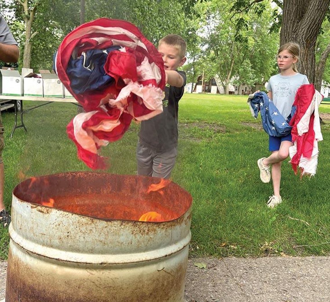 A patriotic burn