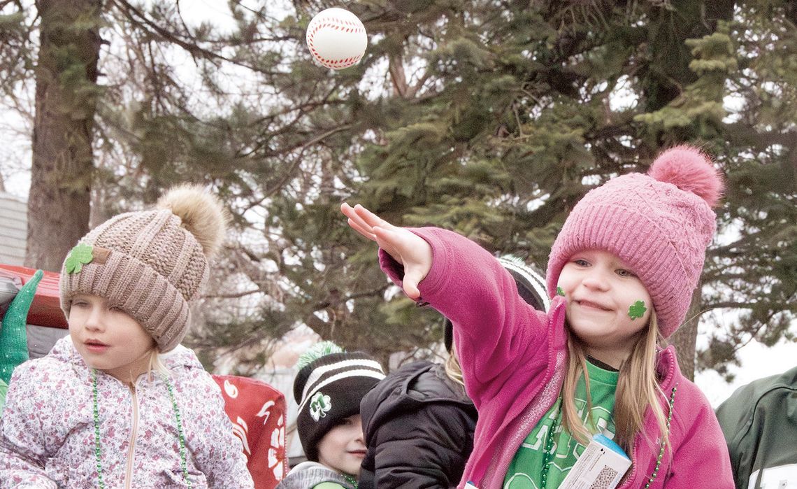 Making her pitch at the PARADE!