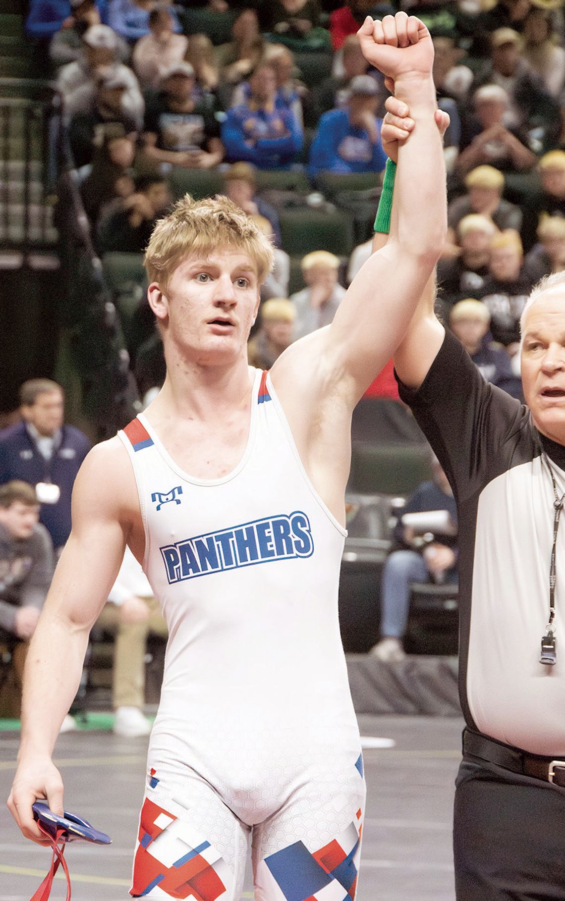 Schuh’s arm raised one last time Schuh’s arm raised one last time