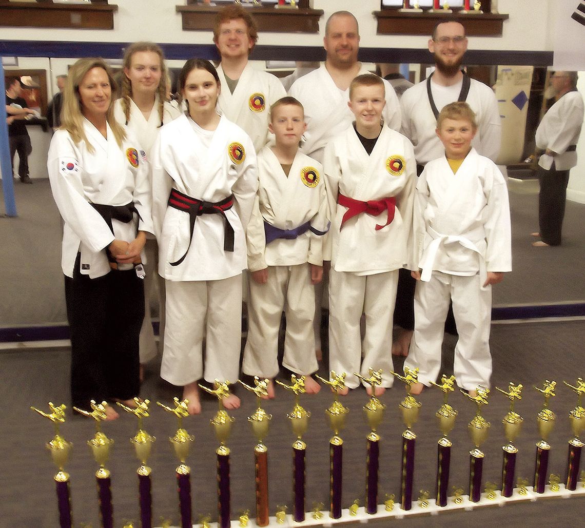 Tae Kwon Do students compete