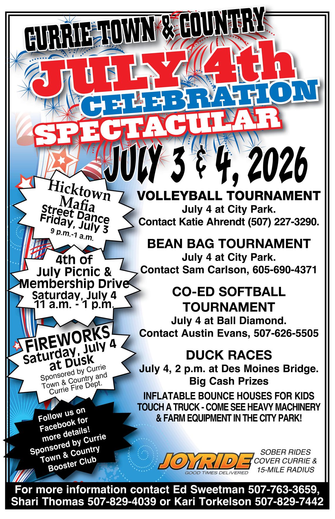 Currie Town & Country Boosters 4th of July